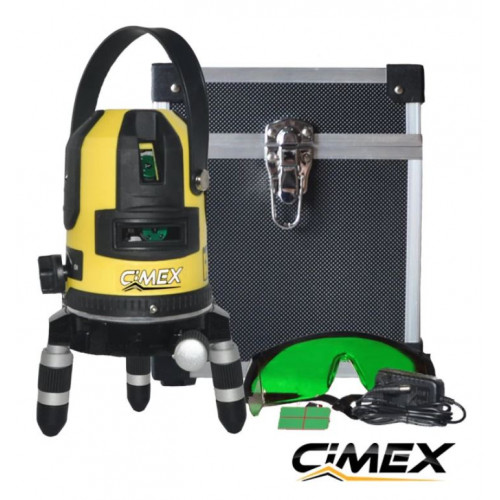 Laser level with green beam CIMEX SL1H4VG