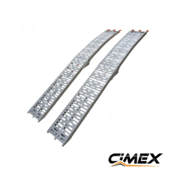 Складная алюминиевая рампа CIMEX, комплект 2 шт. – 223 x 28 см / 680 кг