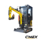 Мини-экскаватор Cimex CHE12RS-CAB-SB с шарнирной стрелой Мини-экскаватор Cimex CHE12RS-CAB-SB с шарнирной стрелой