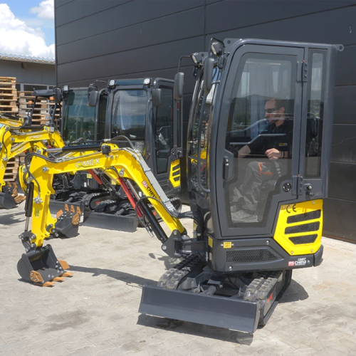 Мини-экскаватор Cimex CHE12RS-CAB-SB с шарнирной стрелой