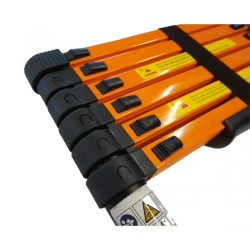 Стальная телескопическая лестница 2,6 метра