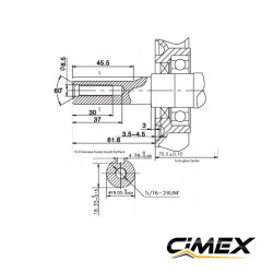 Бензиновый двигатель 6,5 л.с. CIMEX G200