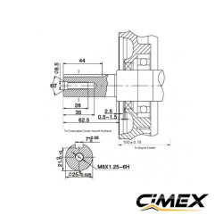 Бензиновый двигатель 13 л.с. CIMEX G390