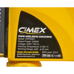 Паяльник для полипропиленовых труб Ø20-Ø63, 2200W