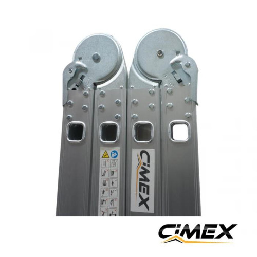 Многофункциональная алюминиевая складная лестница - 3,54 м (4x3) CIMEX
