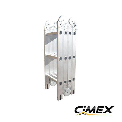 Многофункциональная алюминиевая складная лестница - 3,54 м (4x3) CIMEX