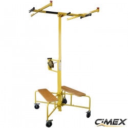Lifter for installation of panels and plasterboard
