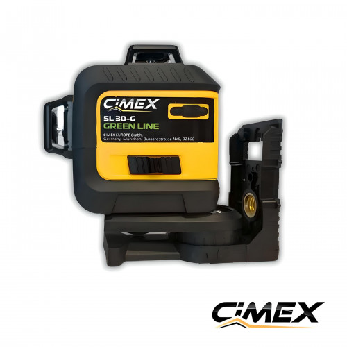 Laser level 3x360°, green beam CIMEX SL3D-G