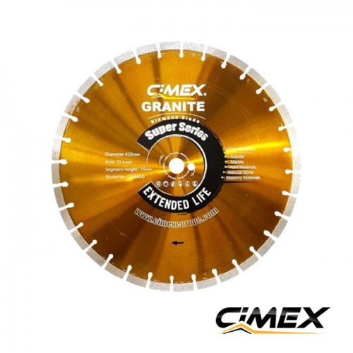 Алмазный диск для резки гранита 450 мм CIMEX GRA450 Алмазный диск для резки гранита 450 мм CIMEX GRA450