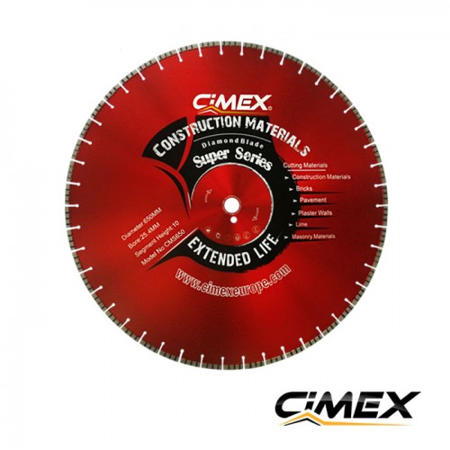 Алмазный диск для строительных материалов - 650 мм CIMEX CMS650