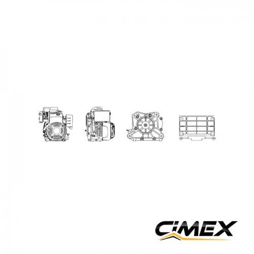 Двигатель 4.3 л.с 3.2kW CIMEX G100 Двигатель 4.3 л.с 3.2kW CIMEX G100