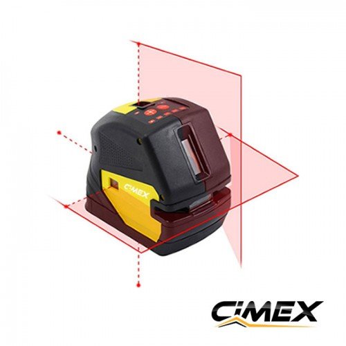 Точечный лазерный нивелир с 5 точками, отвесом + перекрестными линиями CIMEX SL5D